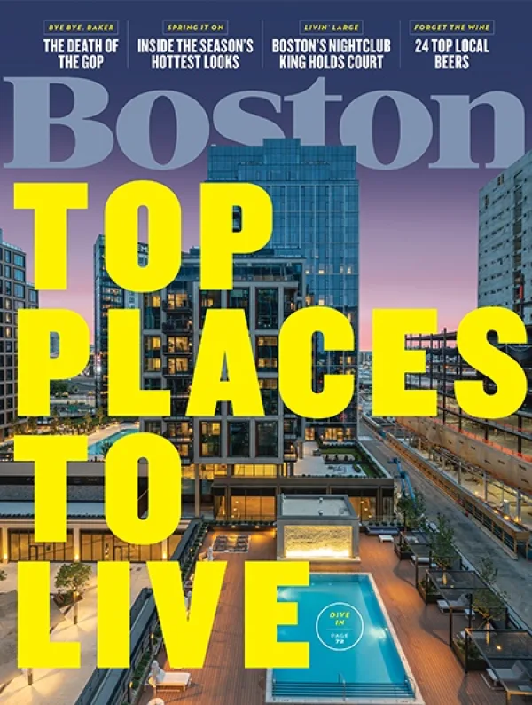 Boston Magazine cover - Top Places to Live